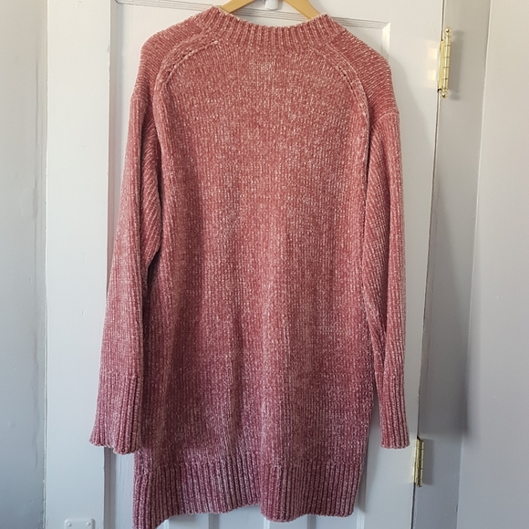 Aritzia Wilfred Violetta Long Sleeve Chenille V-neck Sweater Rose Mauve Sz M - Picture 9 of 16